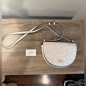 Coach white crossbody